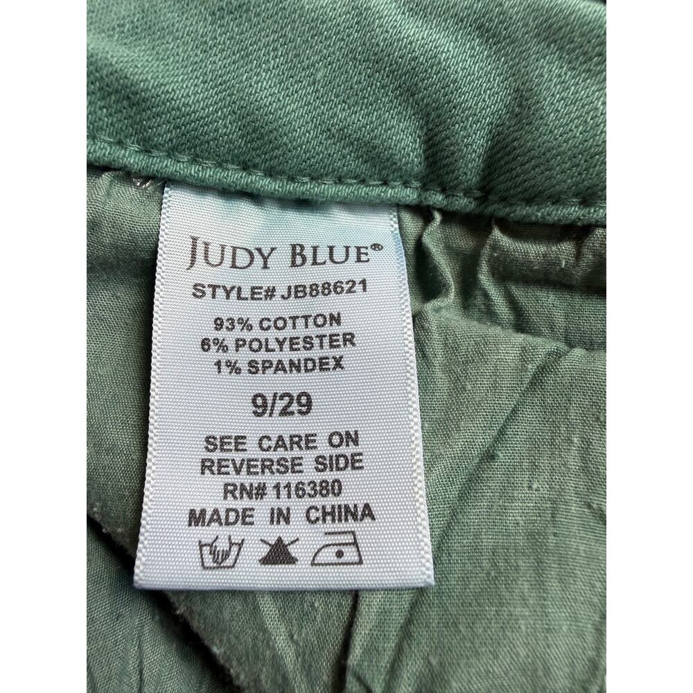 Judy Blue Women's Sea Green High Rise Garmernt Dyed 90's Straight Jeans Sz 9/29 - Picture 14 of 14